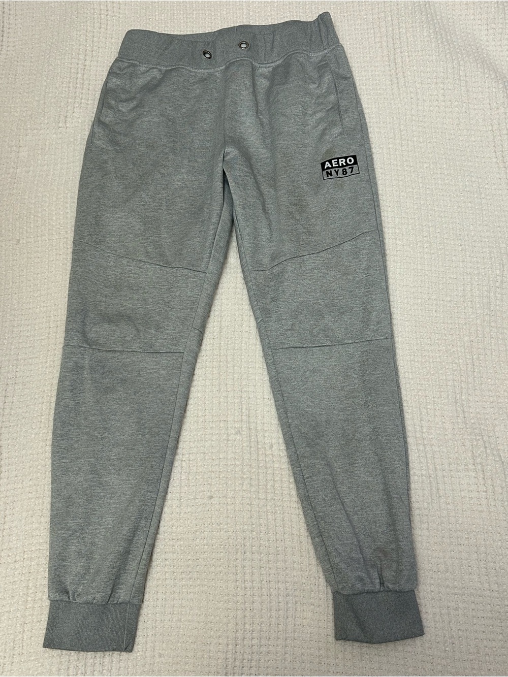 Aeropostale Gray Men's Jogger Sweatpants with AERO NY87 Patch